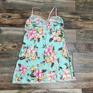 Victoria's Secret Silk Floral Slip Dress Size M